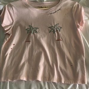 Light pink Hollister T-shirt